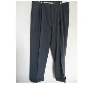 Men's KB Classic 100% Polyester Pleated Pants Grey - Size: 42x32